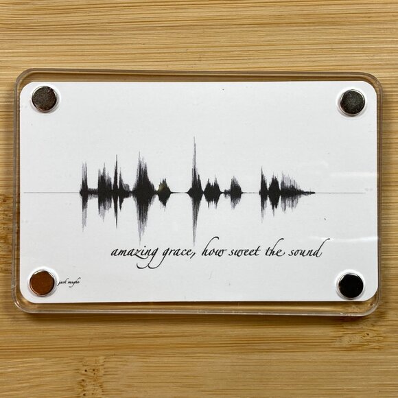 Amazing Grace, How Sweet The Sound Soundwave Magnet - Picture 2 of 6